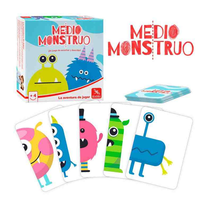 MEDIO MONSTRUO  Juego de cartas de describir y escuchar Ludilo